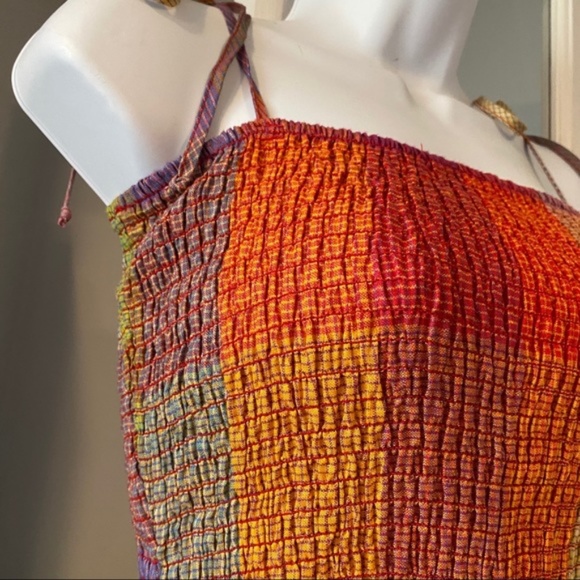 NWOT Anthropologie DRA Sierra Smocked Linen Boho jumpsuit - Picture 5 of 7